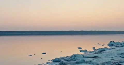 Salt Lake Sunset 20 Stock Footage 314060872