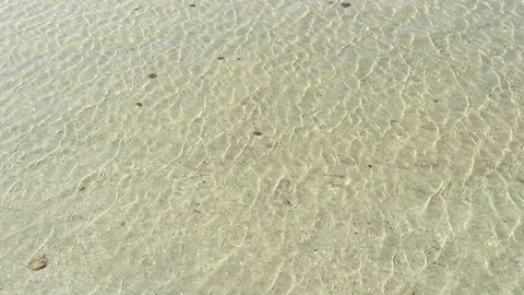 Salt lake waves closeup Video stock 87933240