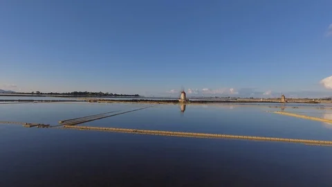 Salt from Marsala-sicily 스톡 동영상 104243575
