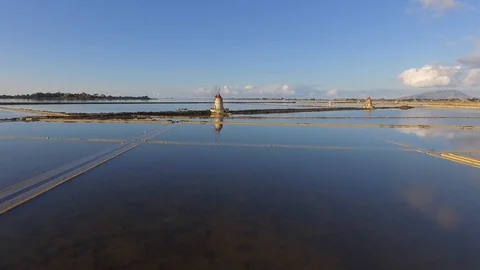 Salt from Marsala-sicily 스톡 동영상 104243792