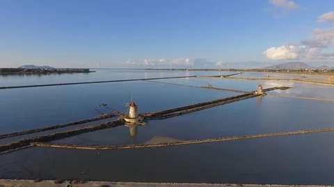 Salt from Marsala-sicily 스톡 동영상 104244001