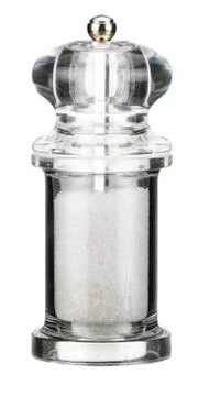 SALT MILL ON WHITE BACKGROUND Stock Photos