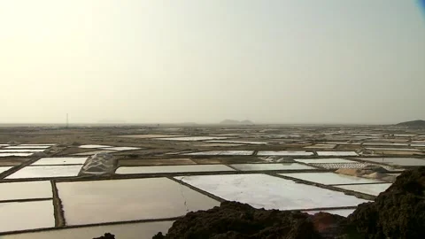 Salt mine in Afdera Stock Footage 130316727