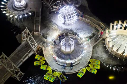 Salt mine Foto stock