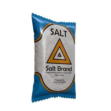 Salt packaging 3d design element Illustrazione stock