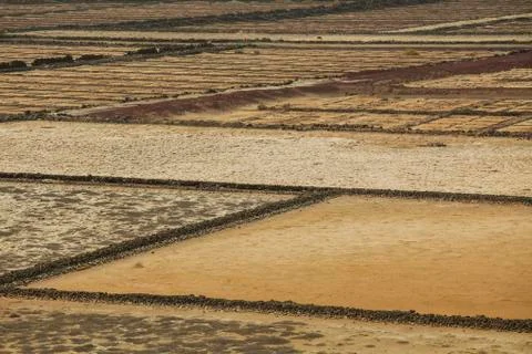 Salt pans Foto stock