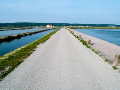 Salt pans Foto stock