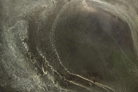 Salt patterns on a metal surface. Abstract background Stock Photos