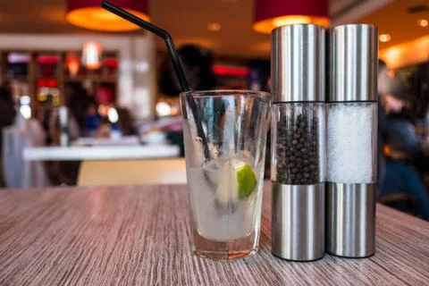 Salt, Pepper and Lime Foto stock