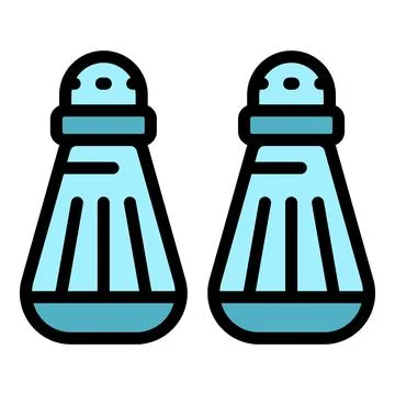 Salt pepper icon vector flat Stock Illustration