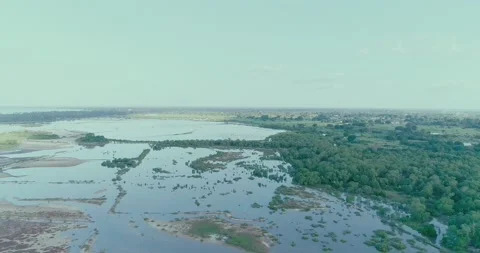 Salt ponds in eastern Tanzania Stock Footage 165657478