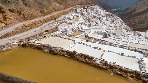 Salt ponds Stock Footage 119948208