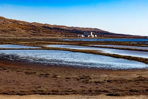Salt pools Stock Photos