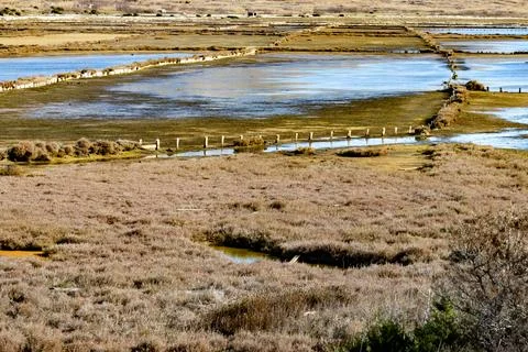Salt pools Stock Photos