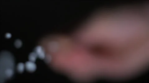 Salt pouring from below slow motion Видео 138063478