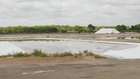 Salt production Stock Footage 131346448