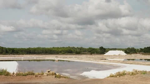 Salt production Stock Footage 131346571