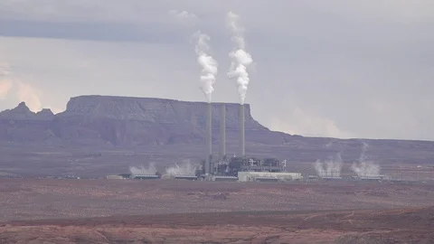 The Salt River Project-Navajo Generating Station, near Page, AZ, USA. Vidéo 97123344