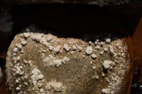 Salt on rocks Stock Photos