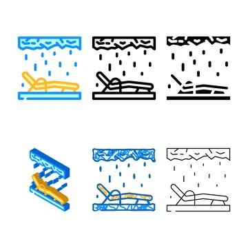 Salt room color icon vector mix Stock Illustration