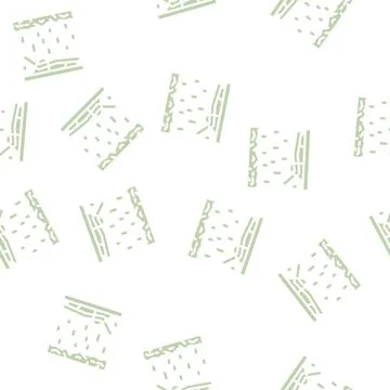 Salt room glyph vector seamless pattern Stock Illustration