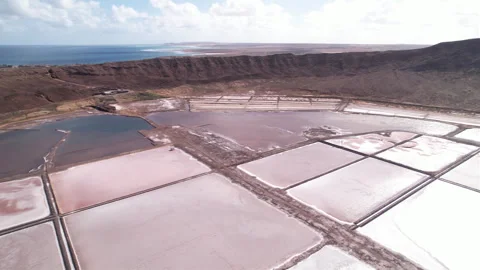 Salt shaker in Cape Verde Stock Footage 328110183