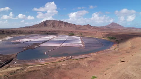 Salt shaker in Cape Verde Stock Footage 328110206