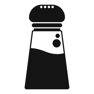 Salt shaker icon showing kitchen condiment for cooking Stock Illustration