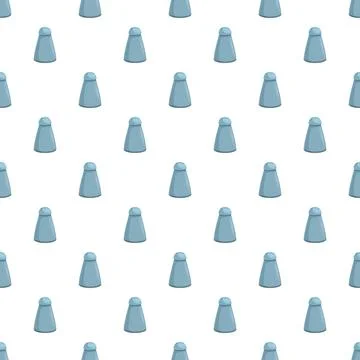 Salt shakers creating seamless kitchen condiment pattern Stock Illustration