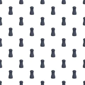 Salt shakers creating seamless kitchen supplies background pattern Stock Illustration