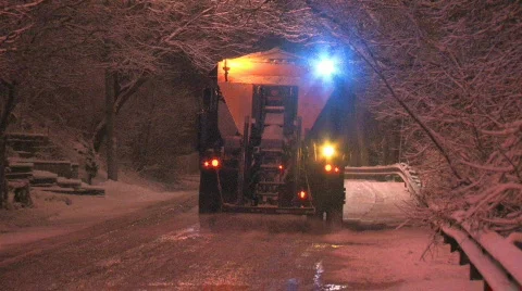 Salt truck. Video stock 660495