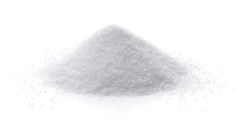 Salt on white background Stock Photos