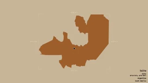 Salta - Argentina. Bounding box. Pattern Stock Illustration