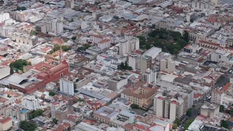 Salta City Center, High Angle Aerial View, Argentina Stock Footage 342191639