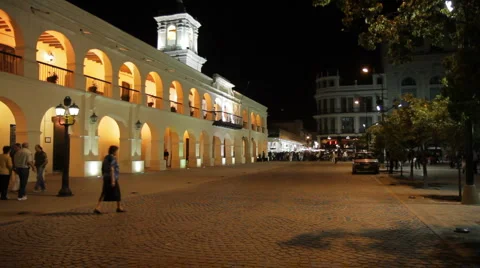 Salta at Night 库存影片 910709