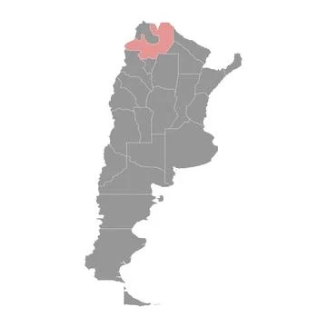 Salta Province map, administrative division of Argentina. Vector illustration Stock Illustration