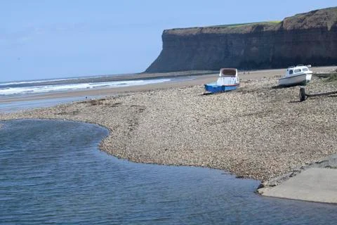 Saltburn beach Stock-Fotos