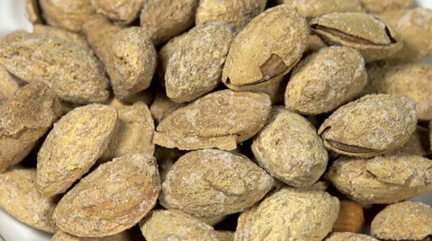 Salted Almonds in Shell Stock Footage 48950731