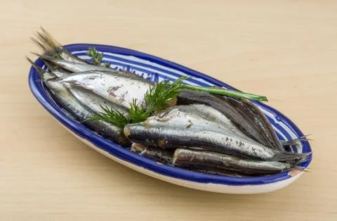 Salted anchovy Stock Photos