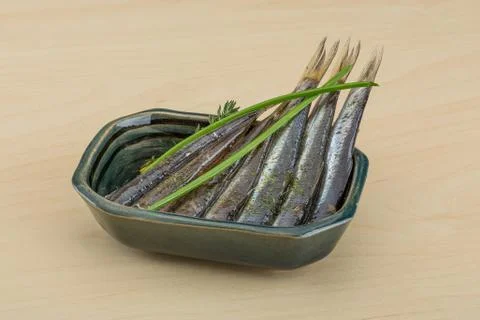 Salted anchovy Stock Photos