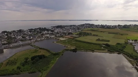 Salted bay Carnac Stock Footage 70391890