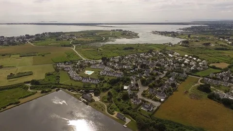 Salted bay Carnac 库存影片 70676044