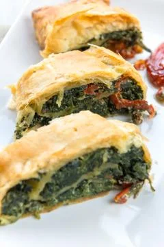 Salted cake slice Stock Photos