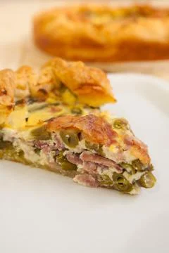 Salted cake slice Stock Photos