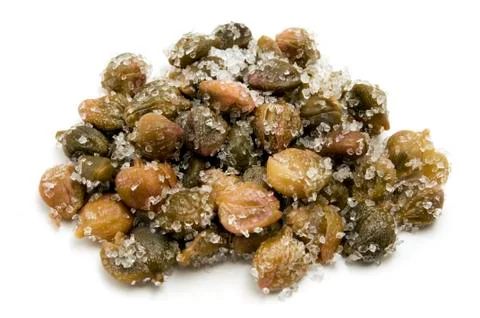 Salted capers Stock Photos