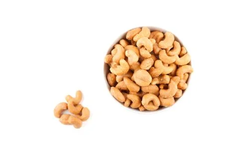 Salted cashew nuts Stock-Fotos