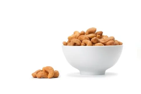 Salted cashew nuts Stock Photos