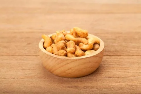 Salted cashew nuts Stock Photos