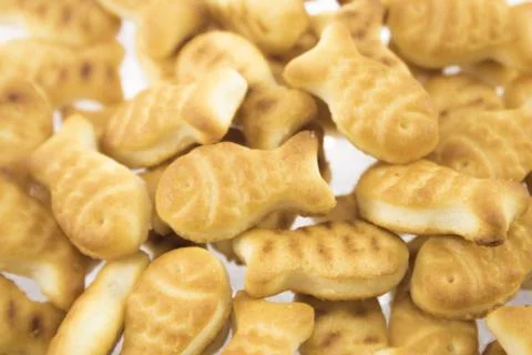 Salted cookies stack Stock Photos