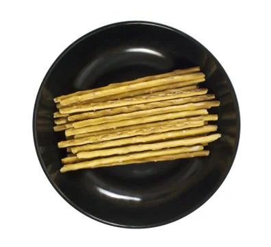 Salted cookies stack Stock Photos